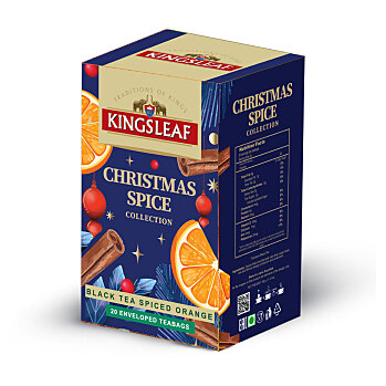 KINGSLEAF Xmas black spiced orange čierny čaj 20 sáčkov (Čierne čaje)