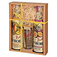 KITL Darčeková kazeta s pohárom mango + maracuja 2 x 500 ml