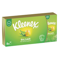 KLEENEX Papierové vreckovky 4-vrstvové Balsam 8 x 9 kusov