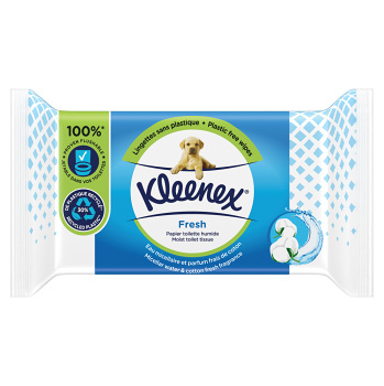 KLEENEX Vlhčený toaletný papier Fresh 42 kusov (Toaletný papier a obrúsky) - Vlhčené