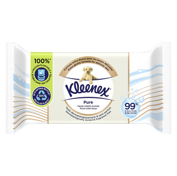 KLEENEX Vlhčený toaletný papier Pure 38 kusov (Toaletný papier a obrúsky) - Vlhčené