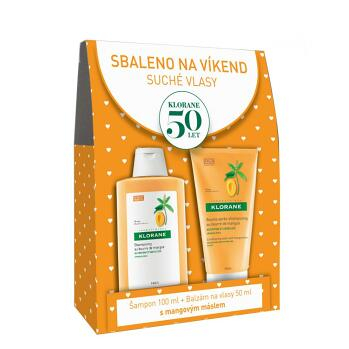 Klorane Travel kit mango šampón 100 ml + balzam na vlasy 50 ml