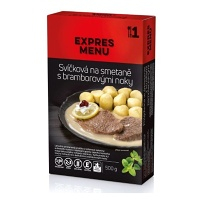 EXPRES MENU Sviečková na smotane so zemiakovými haluškami 500 g