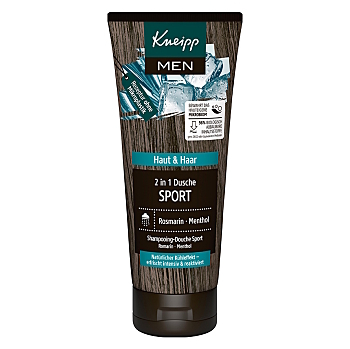 KNEIPP Sport sprchový gél 2v1 200ml (Prírodné prípravky na sprchovanie a umývanie) - Čistiace