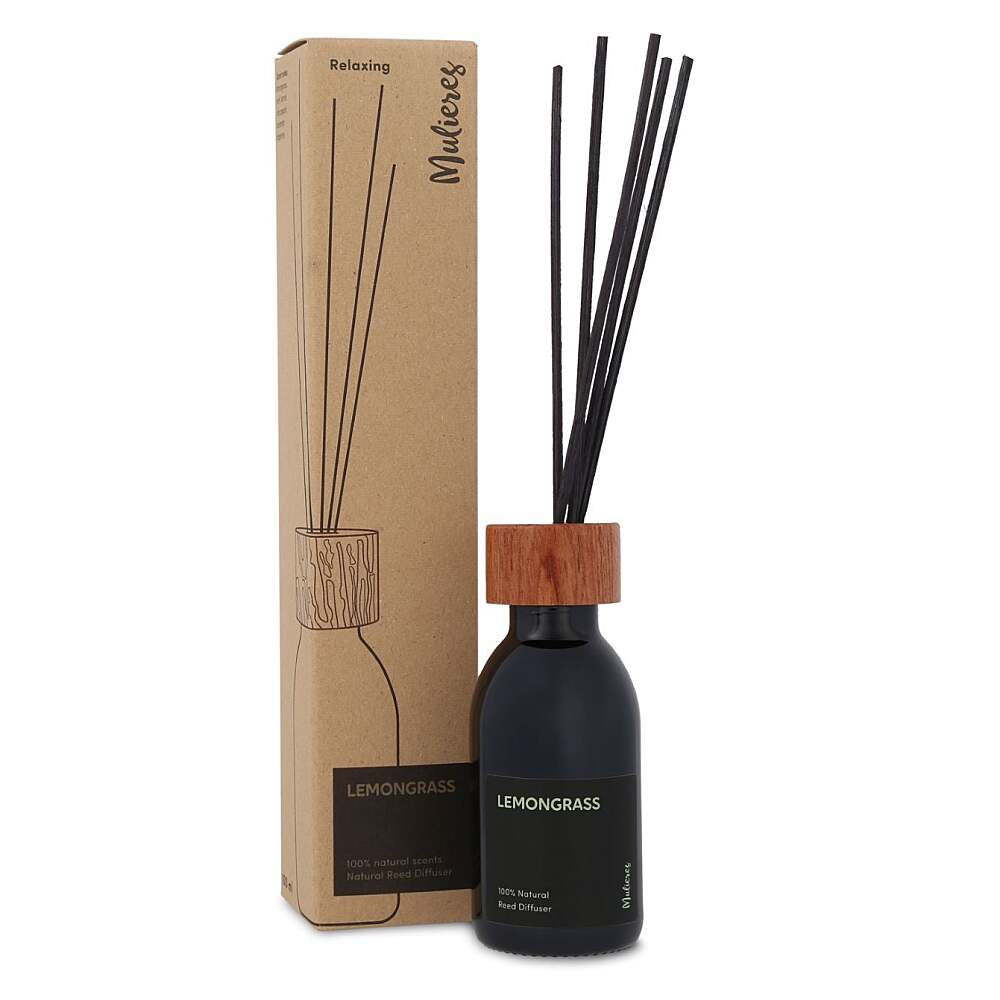 E-shop MULIERES Prírodná aróma difuzér s tyčinkami Citrónová tráva 100 ml
