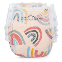 KOLORKY DAY Jednorazové EKO plienky dážď &amp; dúhy XL(12-16 kg) 17 kusov