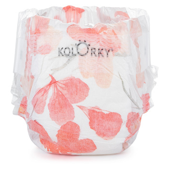 KOLORKY DAY Jednorazové EKO plienky kvety L (8-13 kg) 19 kusov