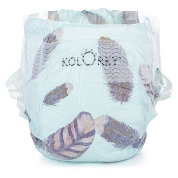 KOLORKY DAY Jednorazové EKO plienky perie M (5-8 kg) 21 kusov