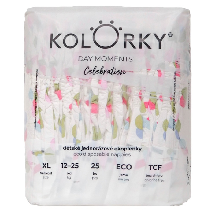 KOLORKY DAY MOMENTS Oslava veľ. XL (12-25 kg) 25 ks