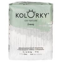 KOLORKY DAY NATURE Jednorazové EKO plienky listy XL (12-16 kg) 17 kusov