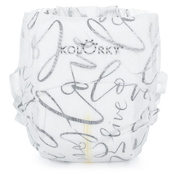 KOLORKY DELUXE VELVET Jednorazové EKO plienky so zamatovým povrchom M (5-8 kg) 21 kusov (Plienky 3 (4 - 10 kg)) - Ekologické - obrázok 3/3