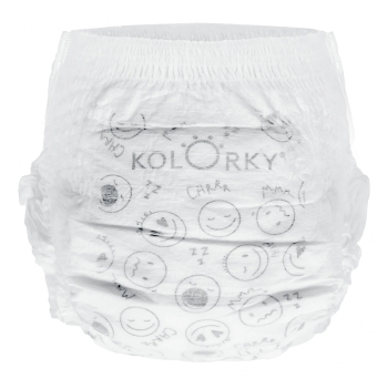 KOLORKY Deluxe Velvet nočné nohavičkové plienky L (8-13 kg) 19 kusov