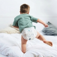 KOLORKY Deluxe Velvet nočné nohavičkové plienky L (8-13 kg) 19 kusov