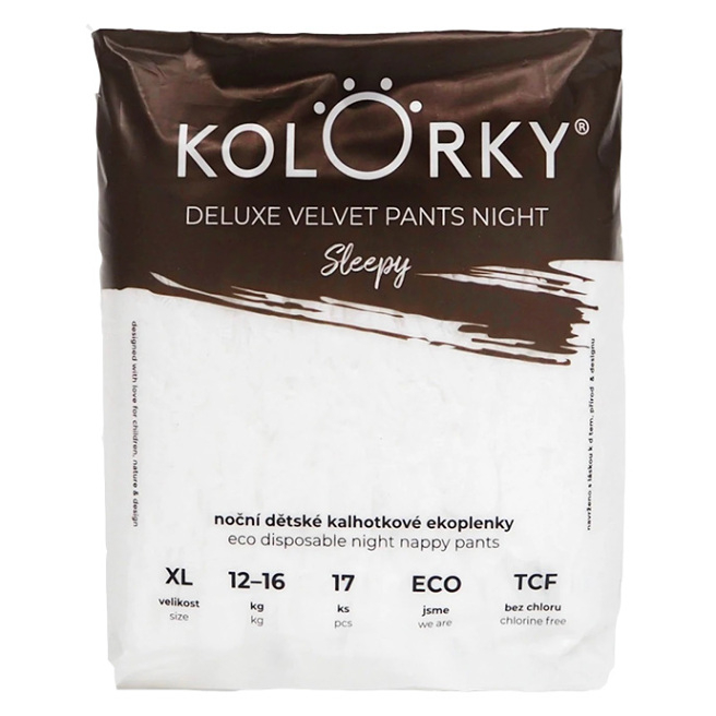KOLORKY DELUXE VELVET PAINTS NIGHT Sleepy veľ. XL (12-16 kg) 17 ks