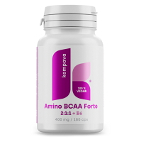 KOMPAVA Amino BCAA forte 2:1:1 400 mg 180 kapsúl