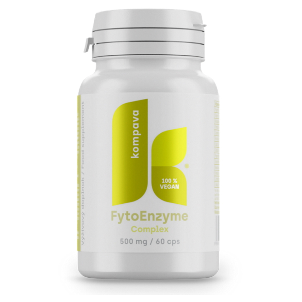 Kompava FYTO Enzyme Complex tráviace enzýmy vegan 60 cps kúpite na Mojalekaren.sk