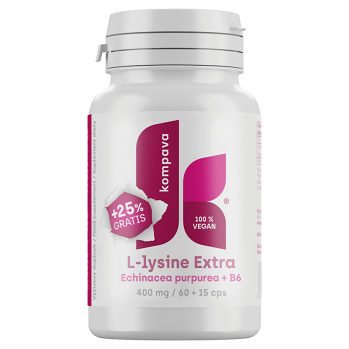 KOMPAVA L-lysine extra 400 mg 60 +15 kapsúl ZADARMO