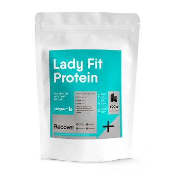 KOMPAVA LadyFit protein jahoda-malina 500 g 16,5 dávok