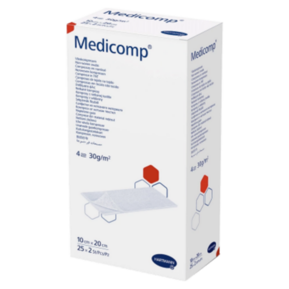 E-shop Kompres Medicomp sterilné 10x20cm / 25x2ks