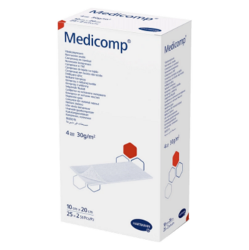 Kompres Medicomp sterilné 10x20cm / 25x2ks