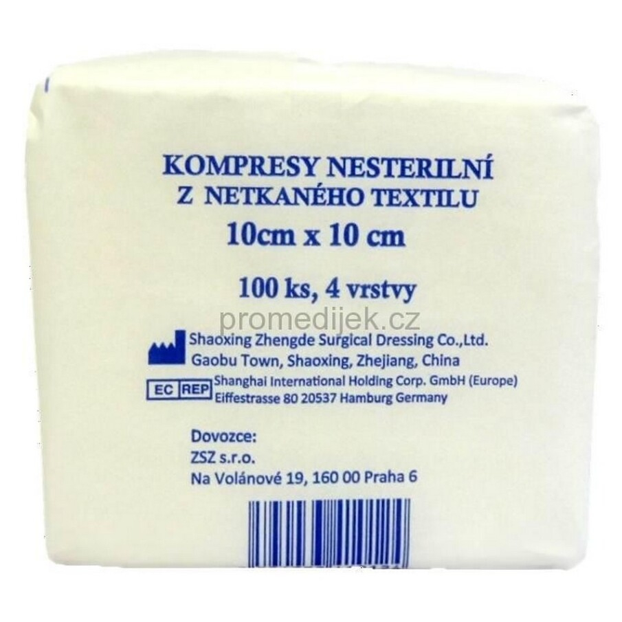E-shop Kompres NETEX nesterilné 10x10 / 100ks 4 vrstvy ZSZ