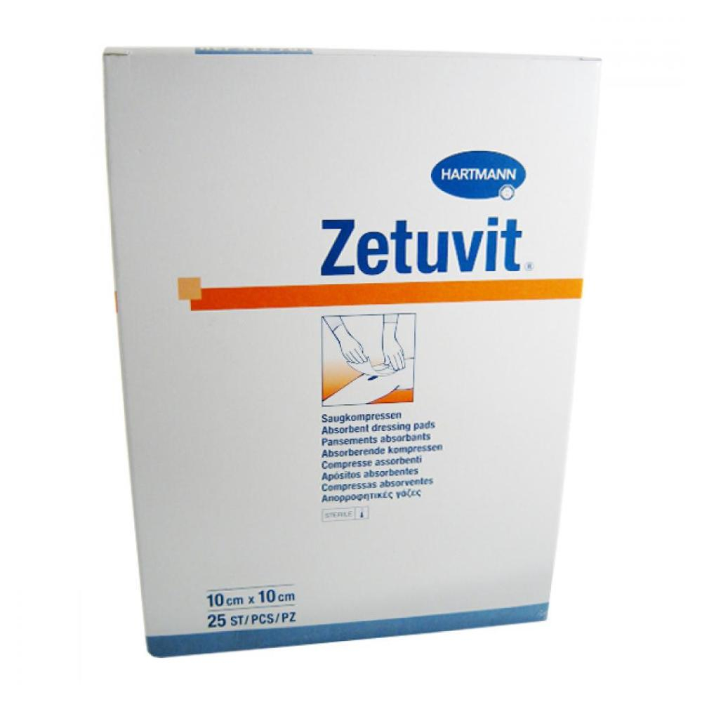 ZETUVIT kompres ster.10x10cm / 25ks