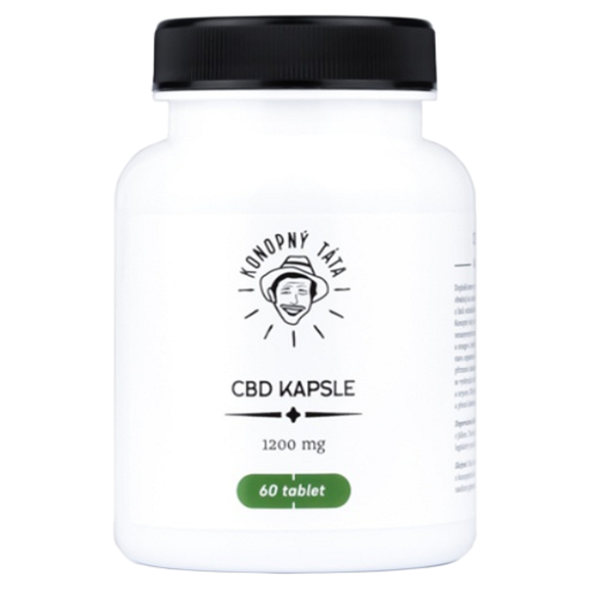 E-shop KONOPNÝ TÁTA CBD kapsule 1200mg 60 tabliet
