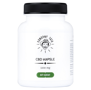 KONOPNÝ TÁTA CBD kapsule 1200mg 60 tabliet (CBD a CBG oleje) - Jednozložkové