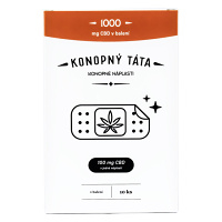 KONOPNÝ TÁTA CBD náplasti 100 mg – 10 kusov