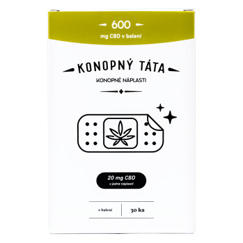 KONOPNÝ TÁTA CBD náplasti 20 mg – 30 kusov (Prírodná starostlivosť o telo) - Prírodné
