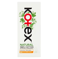 KOTEX Natural Slipové vložky Normal 20 kusov