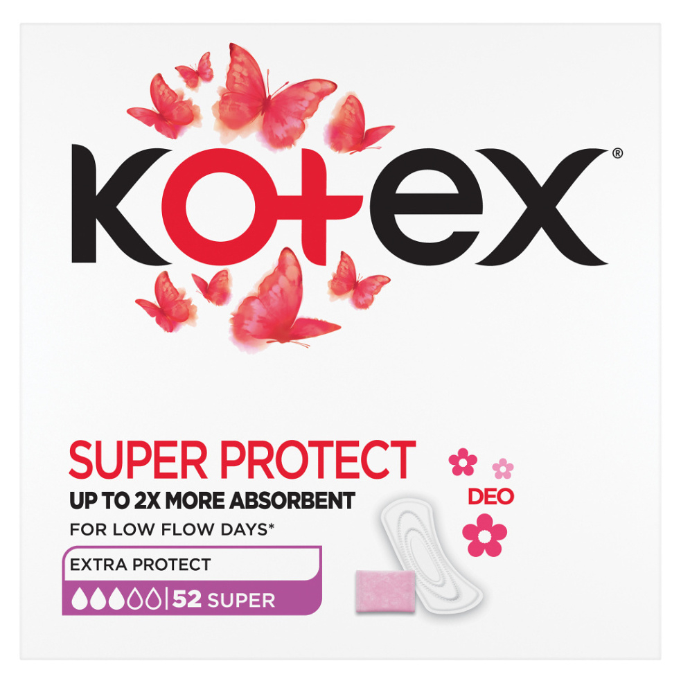 KOTEX Slipové vložky Super Deo 52 kusov kúpite na Mojalekaren.sk
