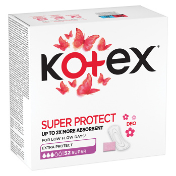 KOTEX Slipové vložky Super Deo 52 kusov (Slipové vložky) - obrázok 2/2