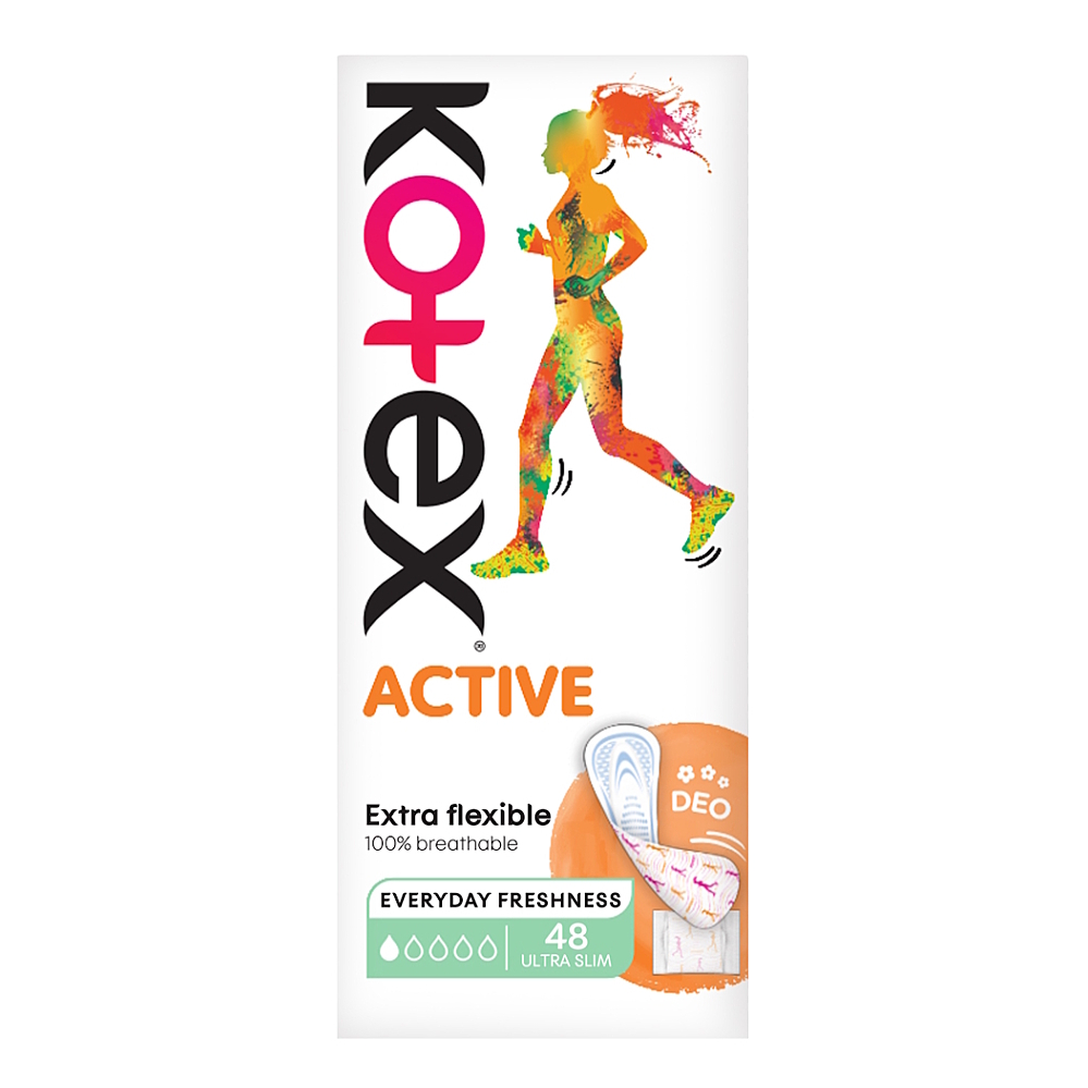 KOTEX Ultraslim active deo slipové vložky 48ks