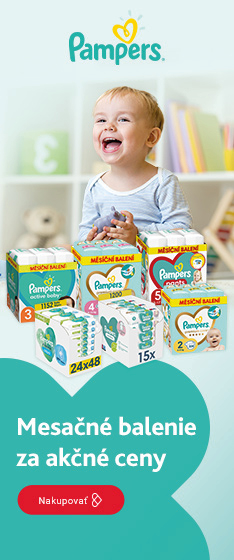 PAMPERS mesačné balenie výhodne