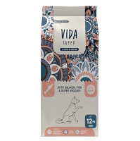 KRAFTIA Vida Super Adult M/L Salmon&Fish granule pre psov, Hmotnosť balenia (g): 12 kg