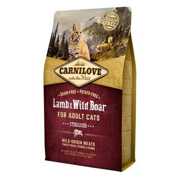 CARNILOVE Lamb & Wild Boar Grain Free granuly pre kastrované mačky 1 ks, Hmotnosť balenia: 2 kg