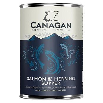 CANAGAN Salmon & herring supper konzerva pre psov 400 g (Konzervy pre psov)