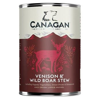 CANAGAN Venison & wild boar stew konzerva pre psov 400 g (Konzervy pre psov)