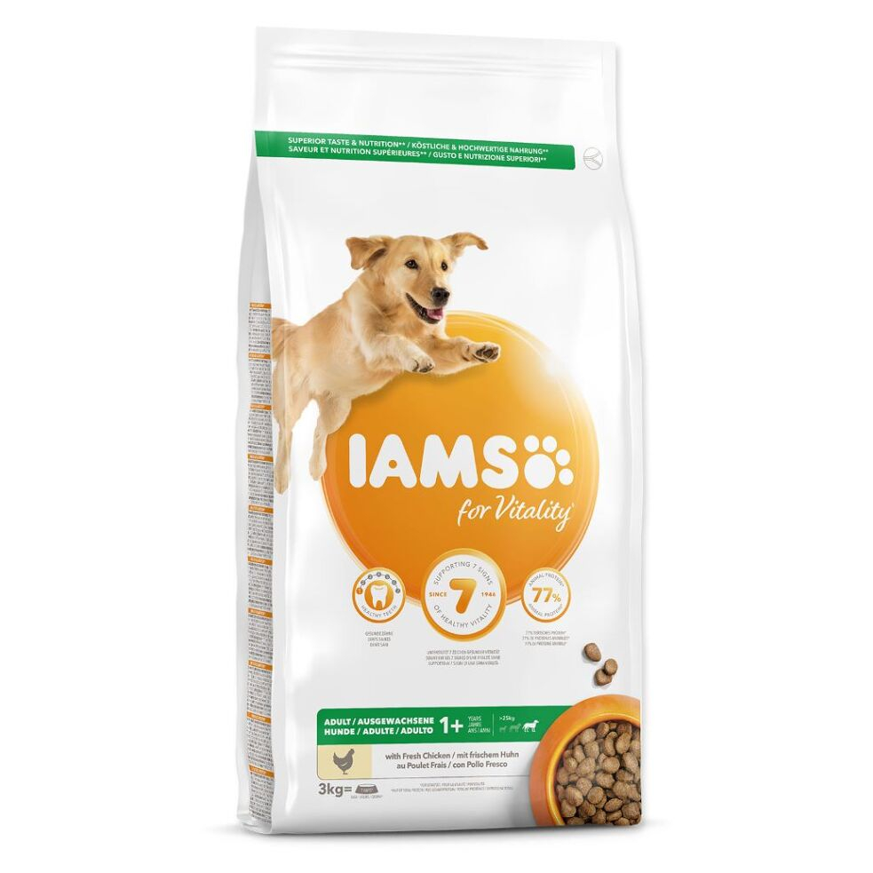 E-shop IAMS Dog Adult Large Chicken granule pre psov 1 kus, Hmotnosť balenia (g): 12 kg