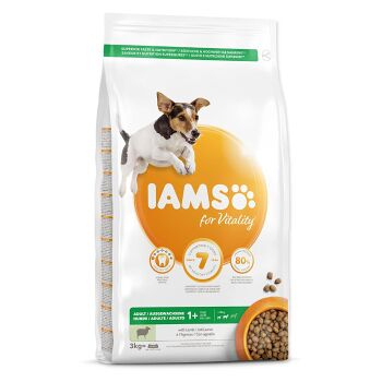 IAMS Dog Adult Small & Medium Lamb granule pre psov 1 kus, Hmotnosť balenia (g): 3 kg (Granule pre psov)