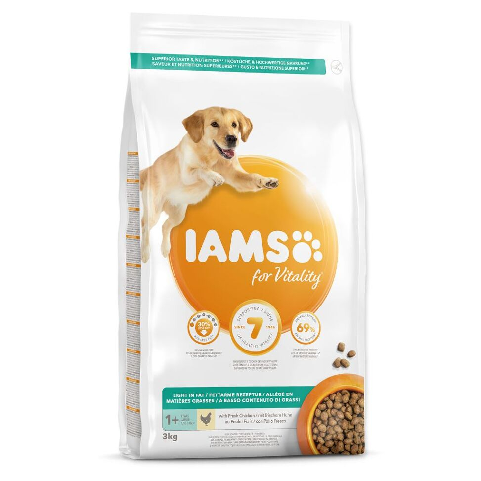 E-shop IAMS Dog Adult Weight Control Chicken granule pre psov 1 kus, Hmotnosť balenia (g): 3 kg