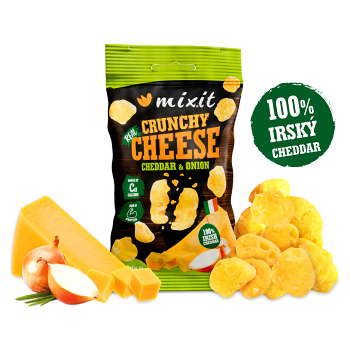MIXIT Chrumkavý syr do vrecka írsky cheddar a cibuľa 20 g (Bezlepkové sušienky a pochutiny) - Slané