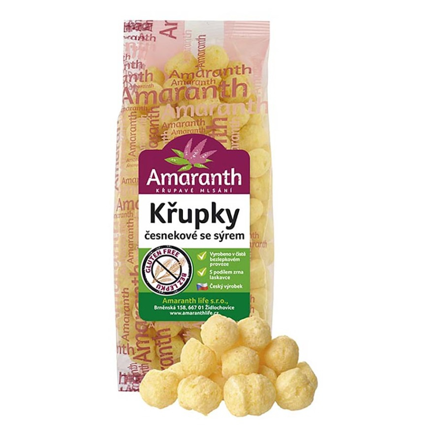 AMARANTH Chrumky cesnakové so syrom 80 g