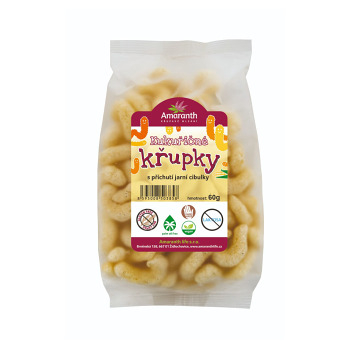 AMARANTH Chrumky jarná cibuľka a kyslá smotana 50 g (Bezlepkové chrumky a cereálie) - Slané