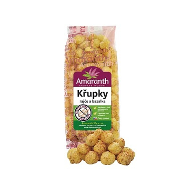 AMARANTH Chrumky paradajka bazalka 80 g (Bezlepkové chrumky a cereálie) - Slané