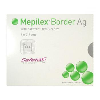 Krytie Mepilex Border Ag Antimikro silikón 7x7.5cm 5ks