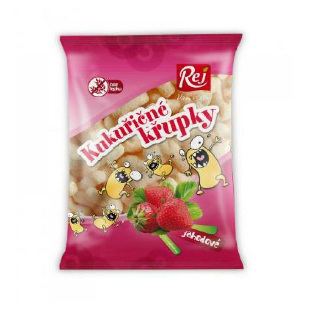 Kukuričné ​​chrumky jahodové 90g