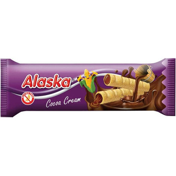 ALASKA Kukuričné trubičky bez lepku kakaové 18 g