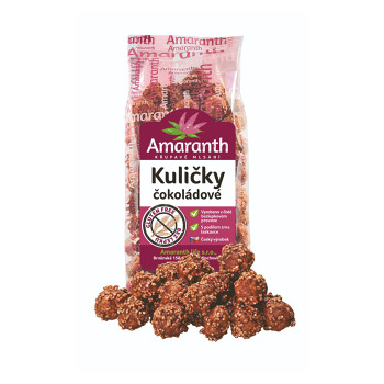 AMARANTH Guľôčky čokoládové 100 g (Bezlepkové chrumky a cereálie) - Sladké